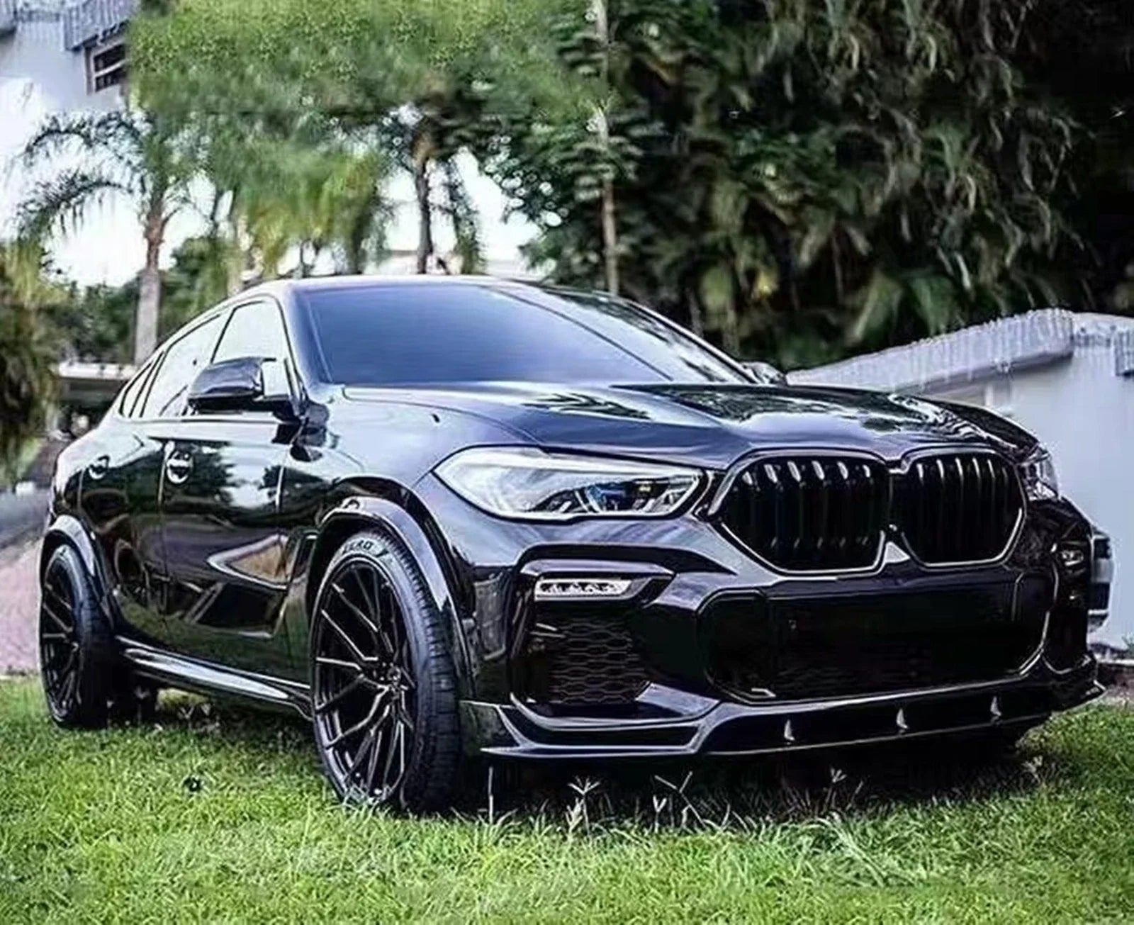 Car Front Bumper Spoiler Lip for BMW X6 G06 M Sport 30d 40i 40d 45e M50i M50d 2020-2023 Lower Splitter Blade Protect Auto Parts