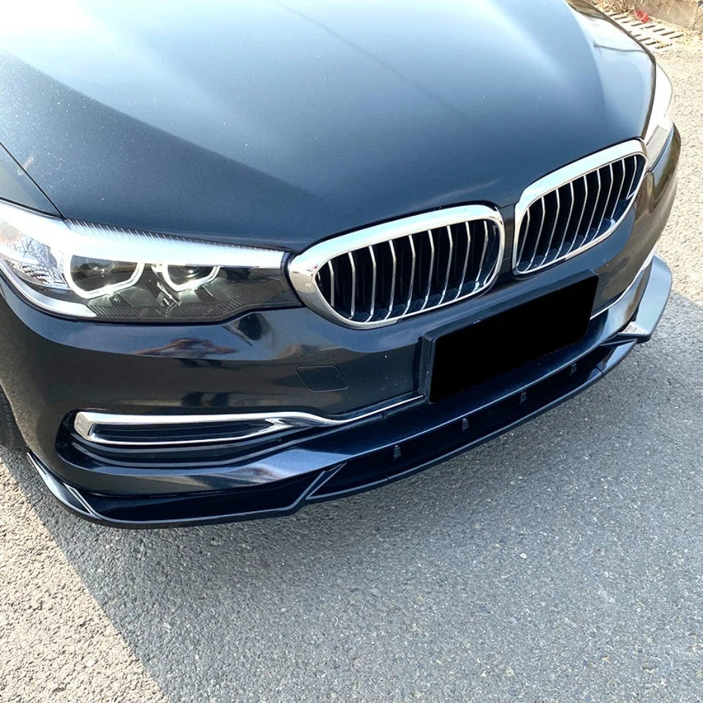 Front Bumper Lip Splitter Trim For BMW 5 Series G30 Pre-LCI Luxury 2017-2020 525i 530i Exterior Refit Body Kit Decorative Parts