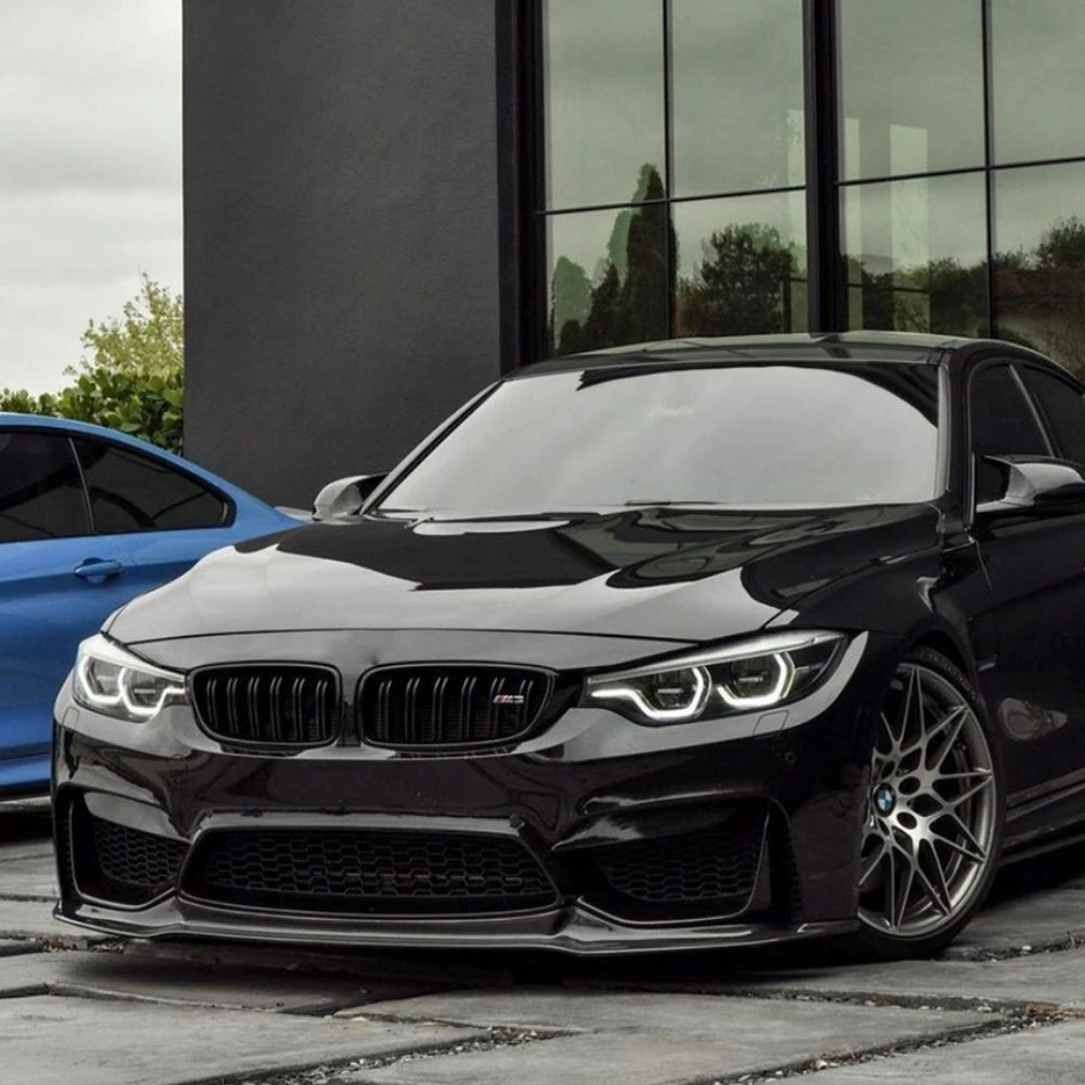 For Bmw F80 F82 F83 M3 M4 V Style 2015-2020 Front Bumper Splitter Lip Spoiler Car Diffuser Bodykits Cover Guard Protector kits