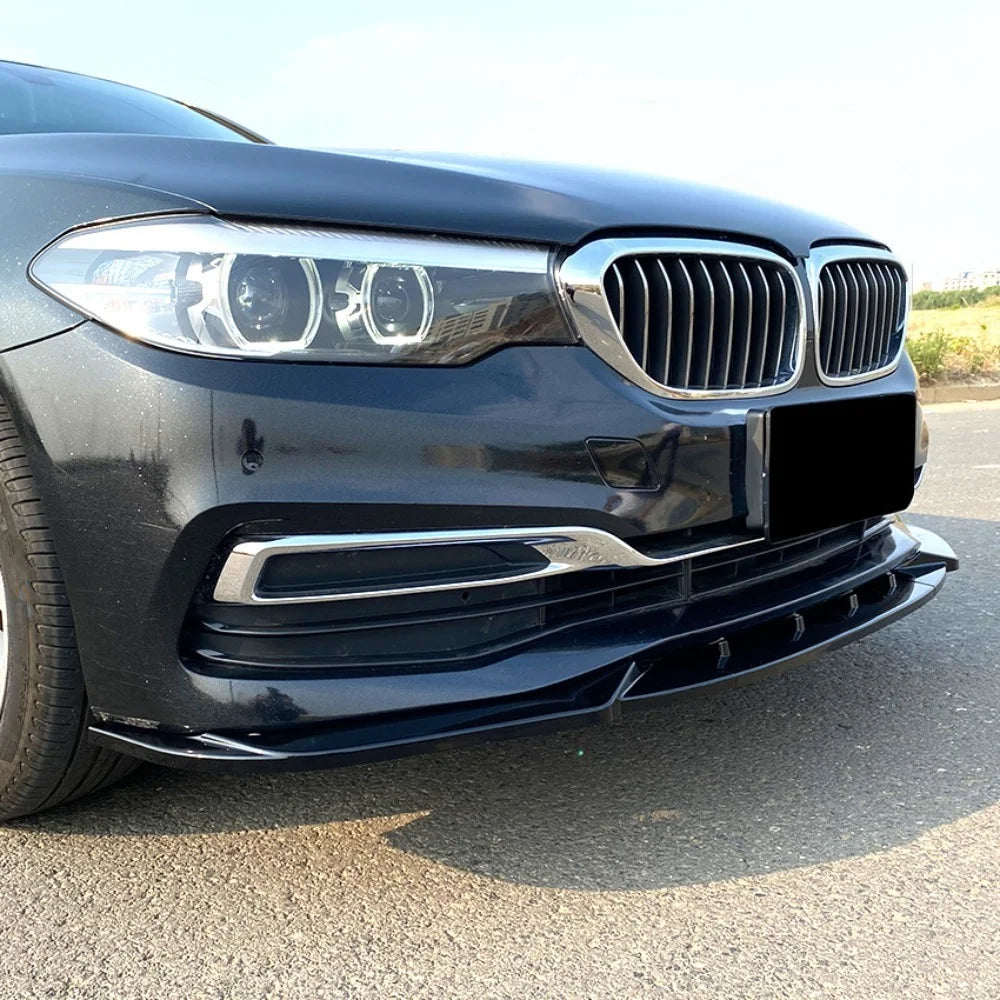 Front Bumper Lip Splitter Trim For BMW 5 Series G30 Pre-LCI Luxury 2017-2020 525i 530i Exterior Refit Body Kit Decorative Parts