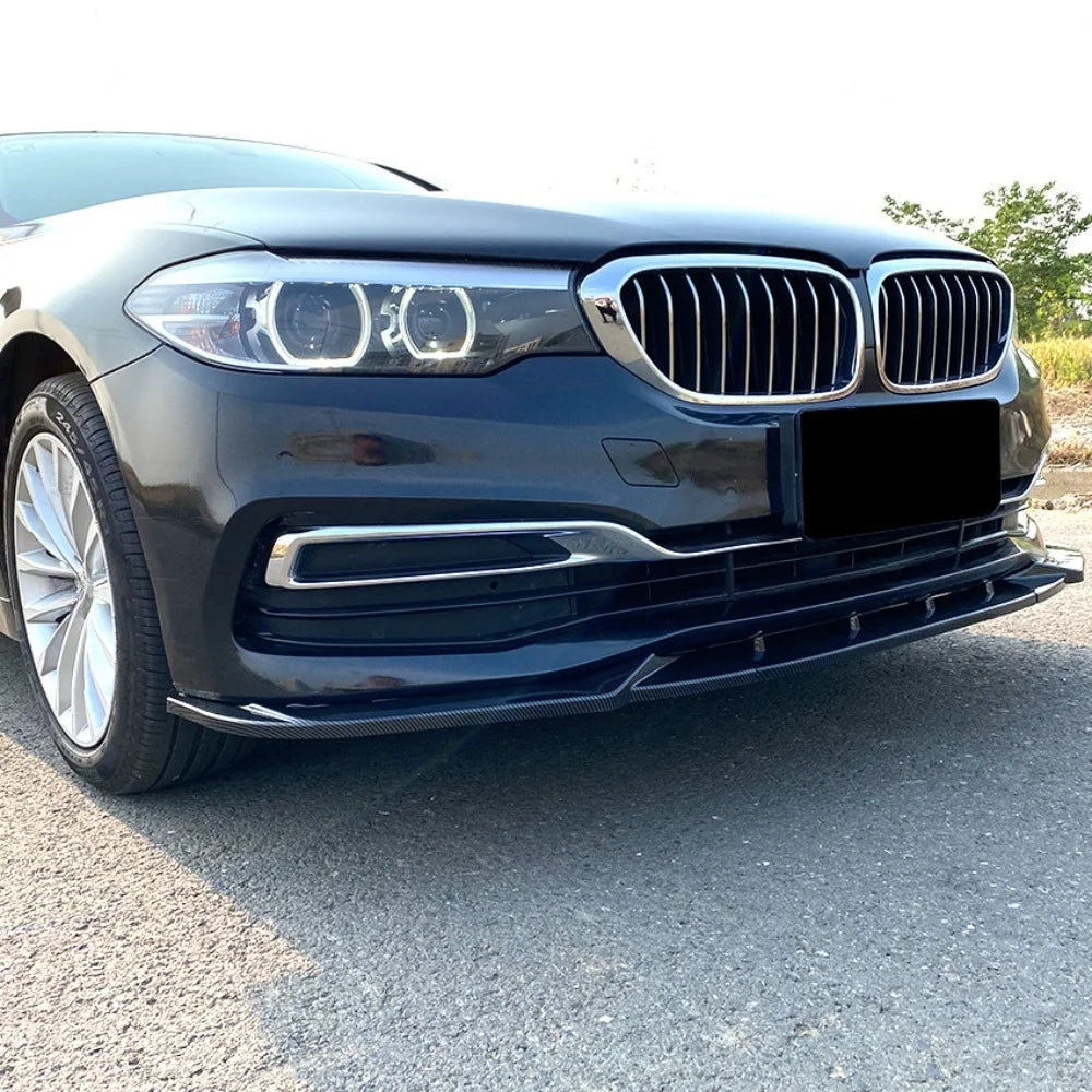 Front Bumper Lip Splitter Trim For BMW 5 Series G30 Pre-LCI Luxury 2017-2020 525i 530i Exterior Refit Body Kit Decorative Parts
