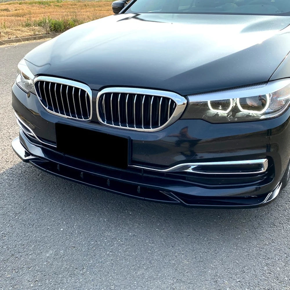 Front Bumper Lip Splitter Trim For BMW 5 Series G30 Pre-LCI Luxury 2017-2020 525i 530i Exterior Refit Body Kit Decorative Parts