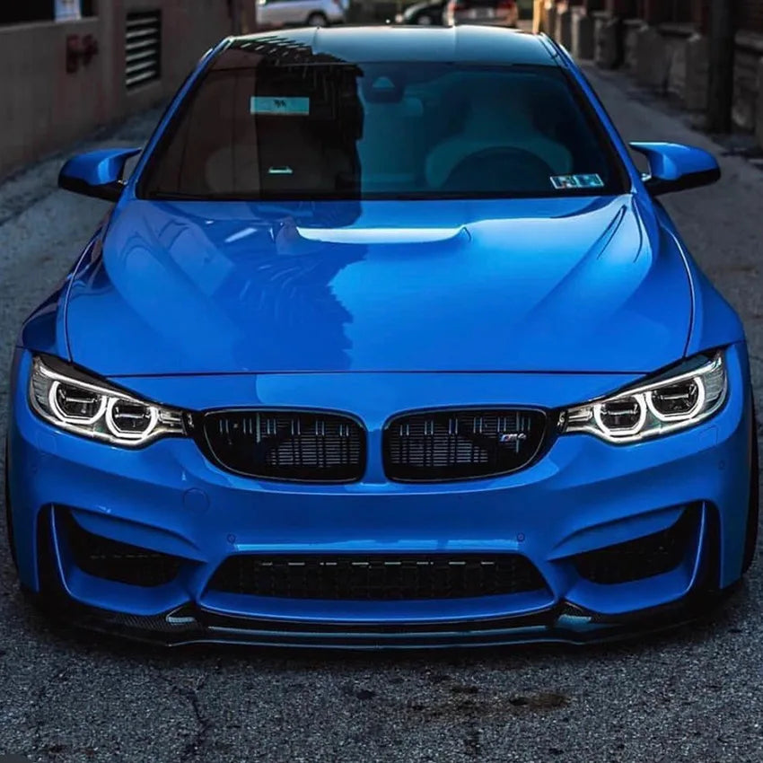 For Bmw F80 F82 F83 M3 M4 V Style 2015-2020 Front Bumper Splitter Lip Spoiler Car Diffuser Bodykits Cover Guard Protector kits