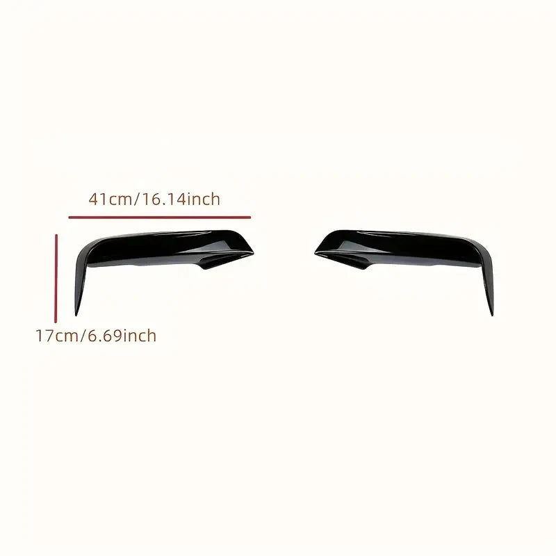 For BMW F30 F31 M Sport 2012-2019 Front Bumper Lip Splitter Canards Spoiler 1Pair Car Fog Lamp Eyebrow Frame Cover Grille
