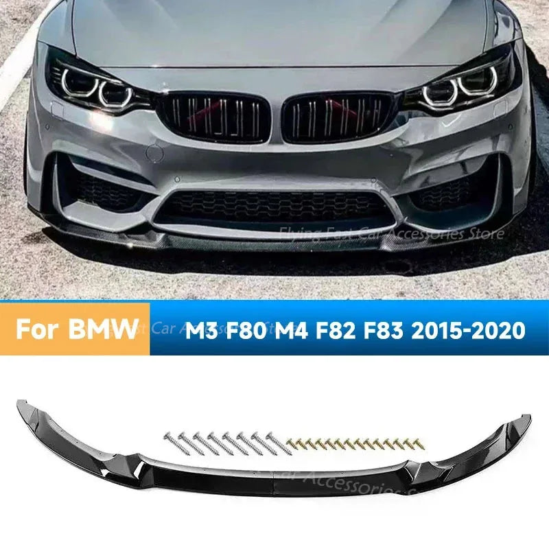 CS StyleFront Bumper Lip Splitter Diffuser Spoiler for BMW M3 F80 M4 F82 F83 2015-2020 Car Accessory Lower Bumper Guard