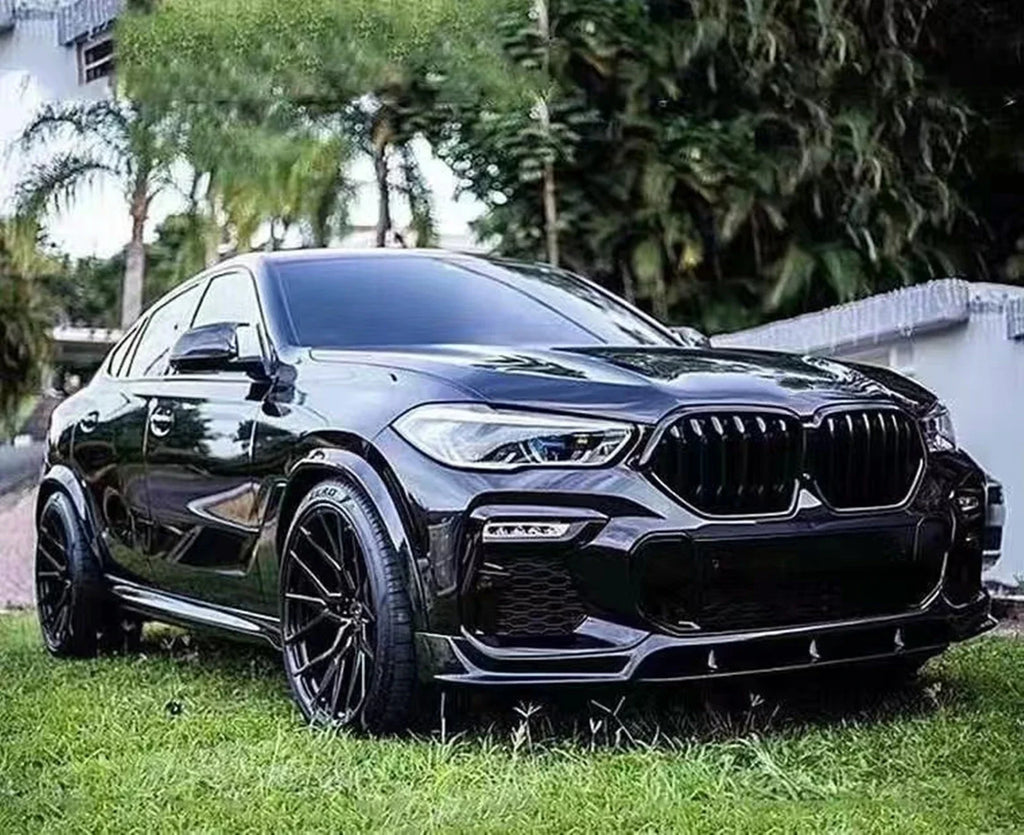 Car Front Bumper Spoiler Lip for BMW X6 G06 M Sport 30d 40i 40d 45e M50i M50d 2020-2023 Lower Splitter Blade Protect Auto Parts
