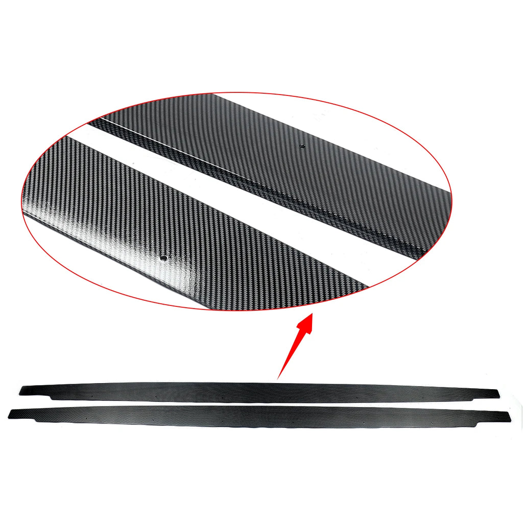 MP Style Side Skirt For BMW E90 E92 E93 M3 2005-2013 Carbon Print Extension Panel Splitters Diffuser Bodykits