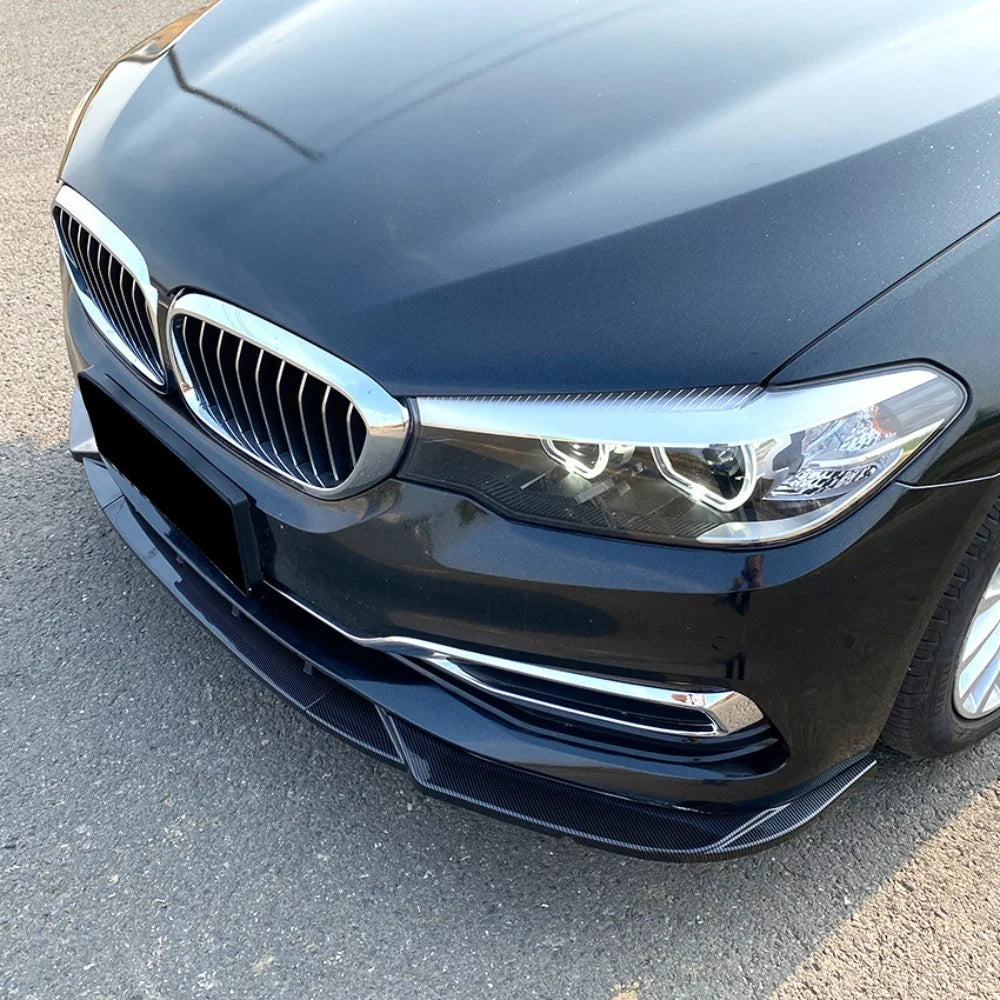 Front Bumper Lip Splitter Trim For BMW 5 Series G30 Pre-LCI Luxury 2017-2020 525i 530i Exterior Refit Body Kit Decorative Parts