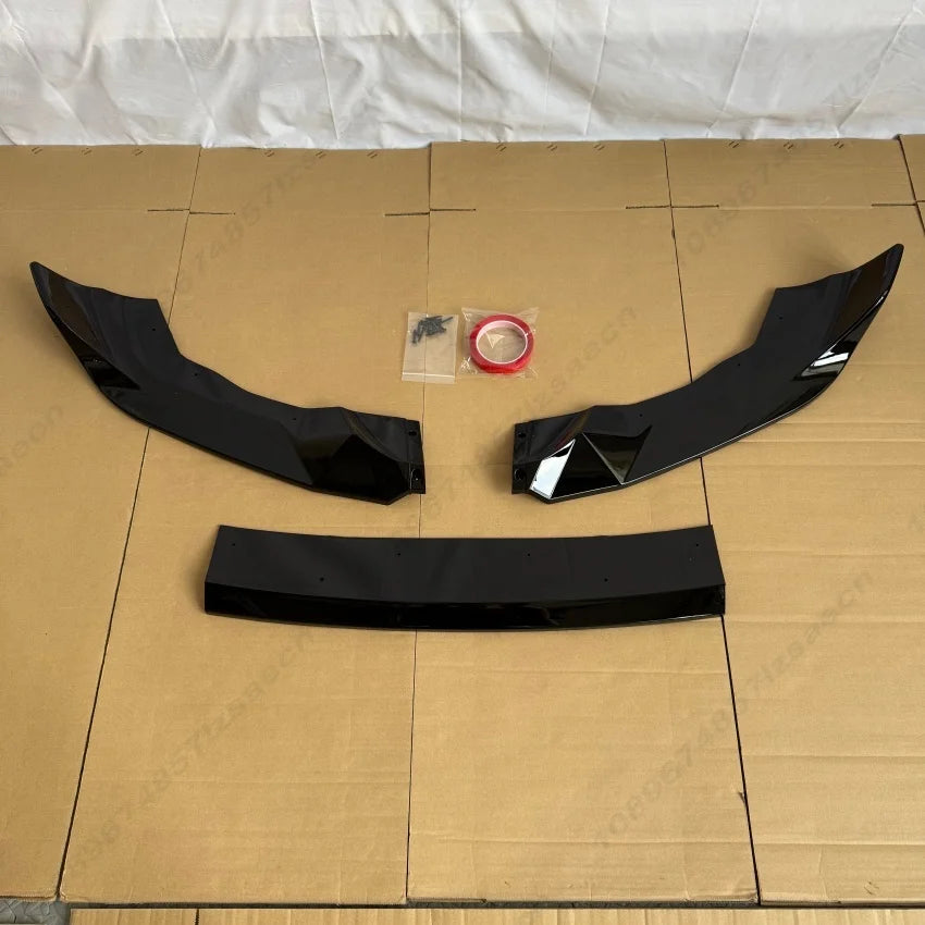 For BMW F87 M2 CS Coupe 2016 2017 2018 2019 2020 2021 Car Front Bumper Lip Spoiler Body Kit Splitter Diffuser Tuning Gloss Black