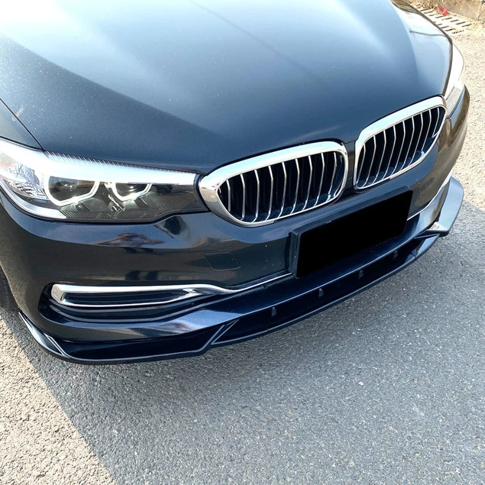 Front Bumper Lip Splitter Trim For BMW 5 Series G30 Pre-LCI Luxury 2017-2020 525i 530i Exterior Refit Body Kit Decorative Parts