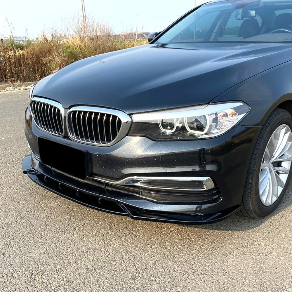 Front Bumper Lip Splitter Trim For BMW 5 Series G30 Pre-LCI Luxury 2017-2020 525i 530i Exterior Refit Body Kit Decorative Parts