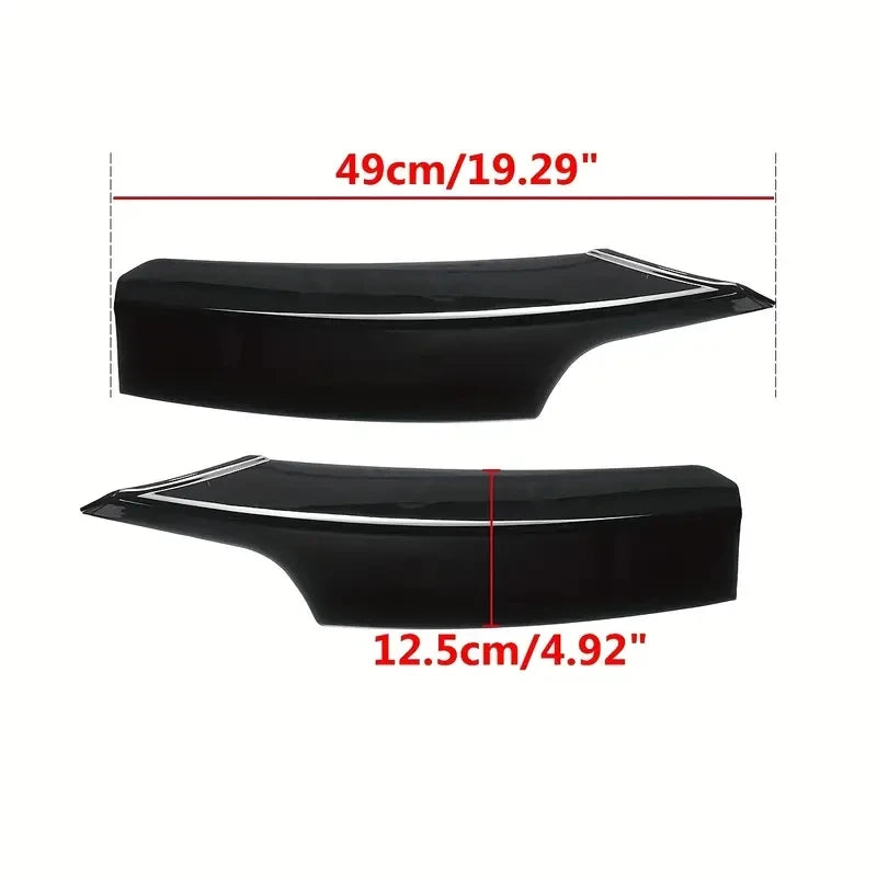 For BMW F30 F31 M Sport 2012-2019 Front Bumper Lip Splitter Canards Spoiler 1Pair Car Fog Lamp Eyebrow Frame Cover Grille