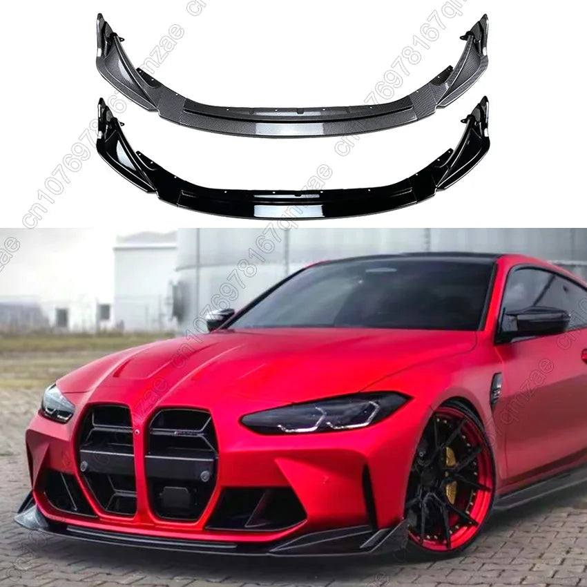 For BMW G80 M3 G82 M4 2021-2024 Car Front Bumper Lip Splitter Diffuser Body Kits Spoiler Bumper Guard Protector Accessories